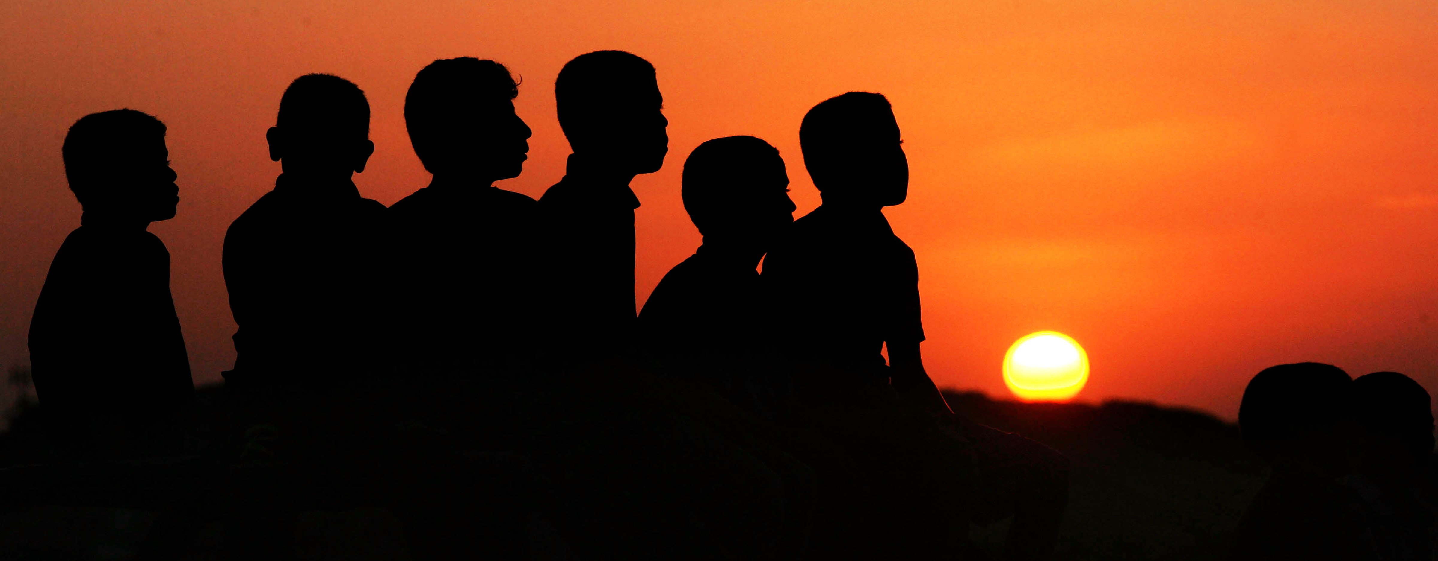 Warm dusk silhouettes